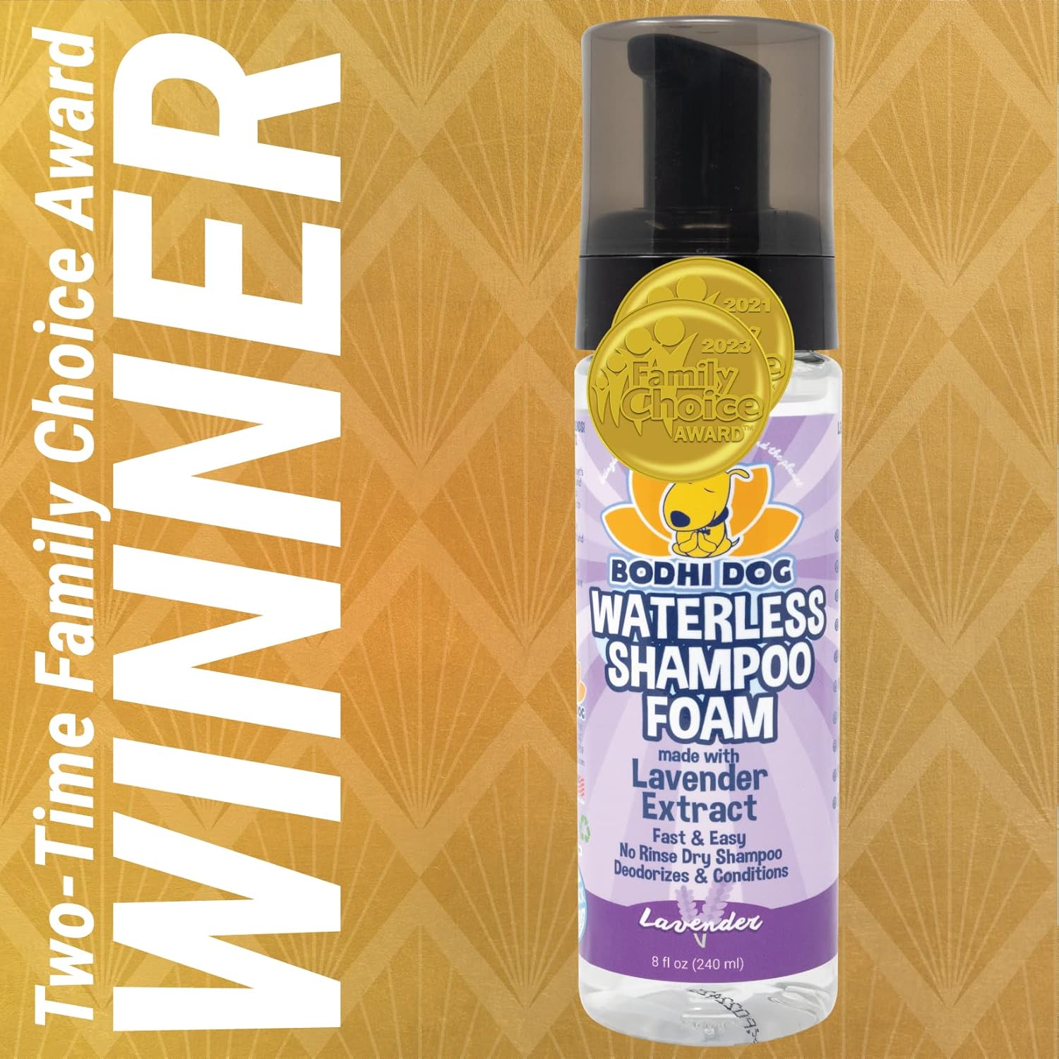 Bodhi Dog Waterless Shampoo - Natural Dry Shampoo for Dogs & Cats - Neutralizes Pet Odor - No Rinse Required - Made of Natural Extracts - Safe for Sensitive Skin - Made in USA - Lavender (8 Fl Oz) - Image 2