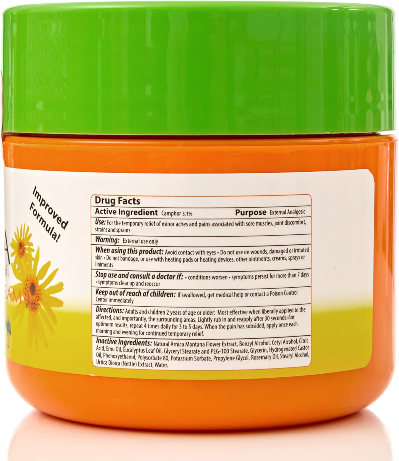 MaxRelief Arnica Montana Pain Cream - Advanced Formula for Deep Relief - Soothe Knee, Joint & Muscle Pain - Reduce Swelling, Joint Inflammation Fibromyalgia & Plantar Fasciitis Relief - Emu Oil 3.5 oz - Image 3