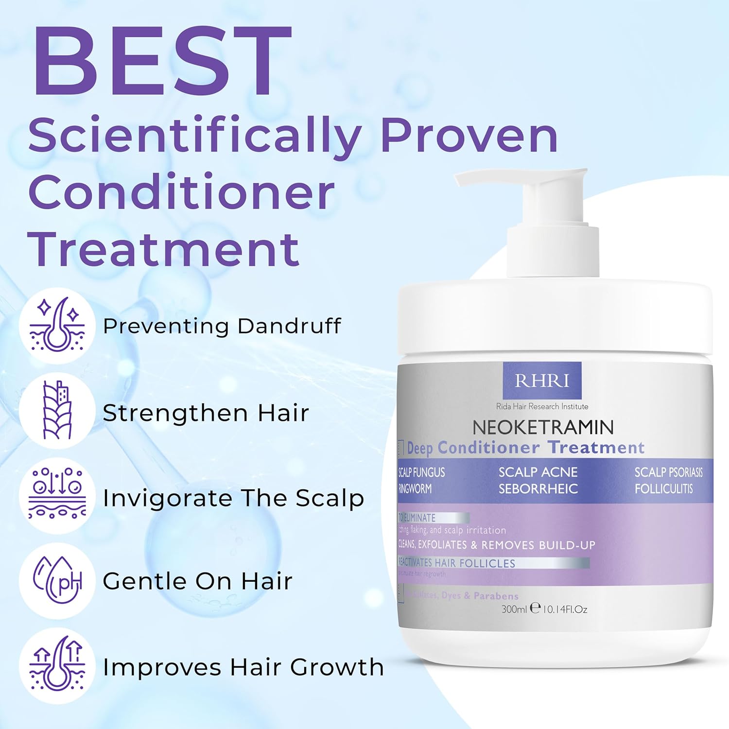Anti Fungal Deep Conditioner for Men and Women | Scalp Treatment for Psoriasis, Dandruff, Seborrheic Dermatitis | Provides Relief from Folliculitis, Eczema, Itchy, Flaky and Dry Scalp - Image 2