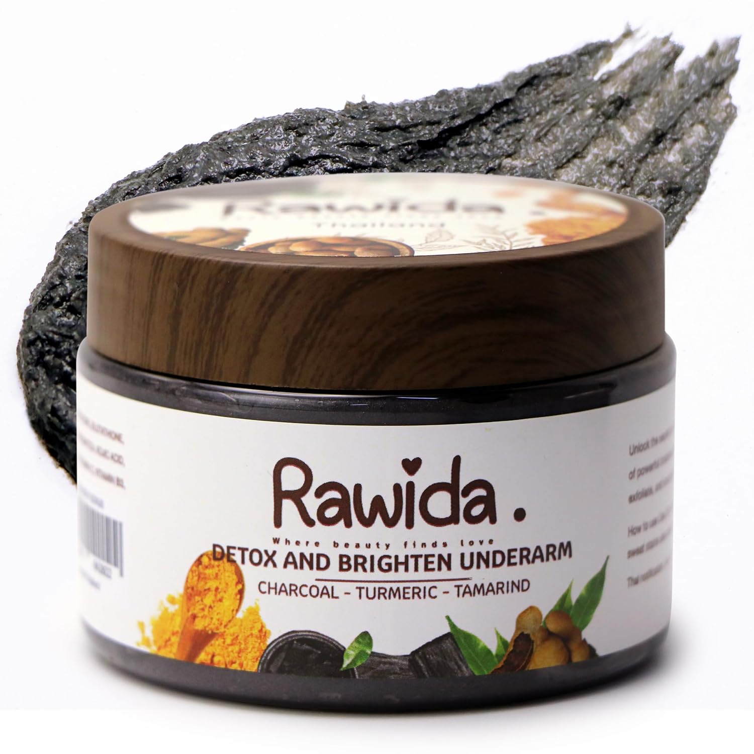 Underarm Detox Scrub with Activated Charcoal for Fresh, Even-Toned Skin – Gentle Armpit Scrub to Reduce Odor & Discoloration - Armpit Detox for Women & Men to Cleanse, Moisturize, & Brighten