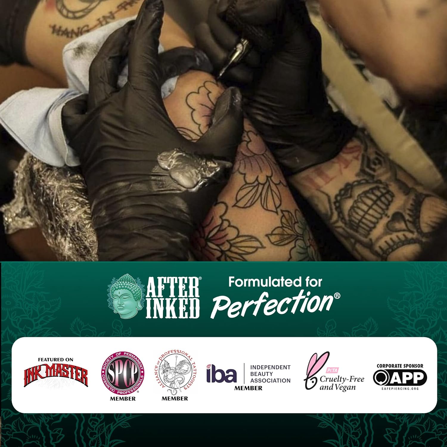 After Inked Non-Petroleum Tattoo Aftercare Jelly with Grape Seed Oil 7g Packet 10 Pack - Image 3