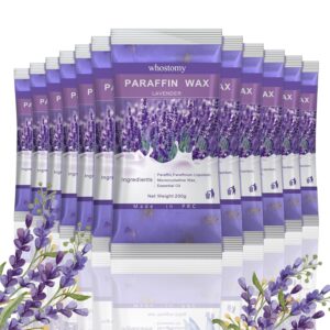 Paraffin Wax Refills, 12 PackParaffin Wax for Hands and Feet, Hot Melt Paraffin Wax Blocks for Paraffin Bath, Lavender Scent + Dry Flowers, Relieves Muscle Fatigue Nourishes Dry Skin