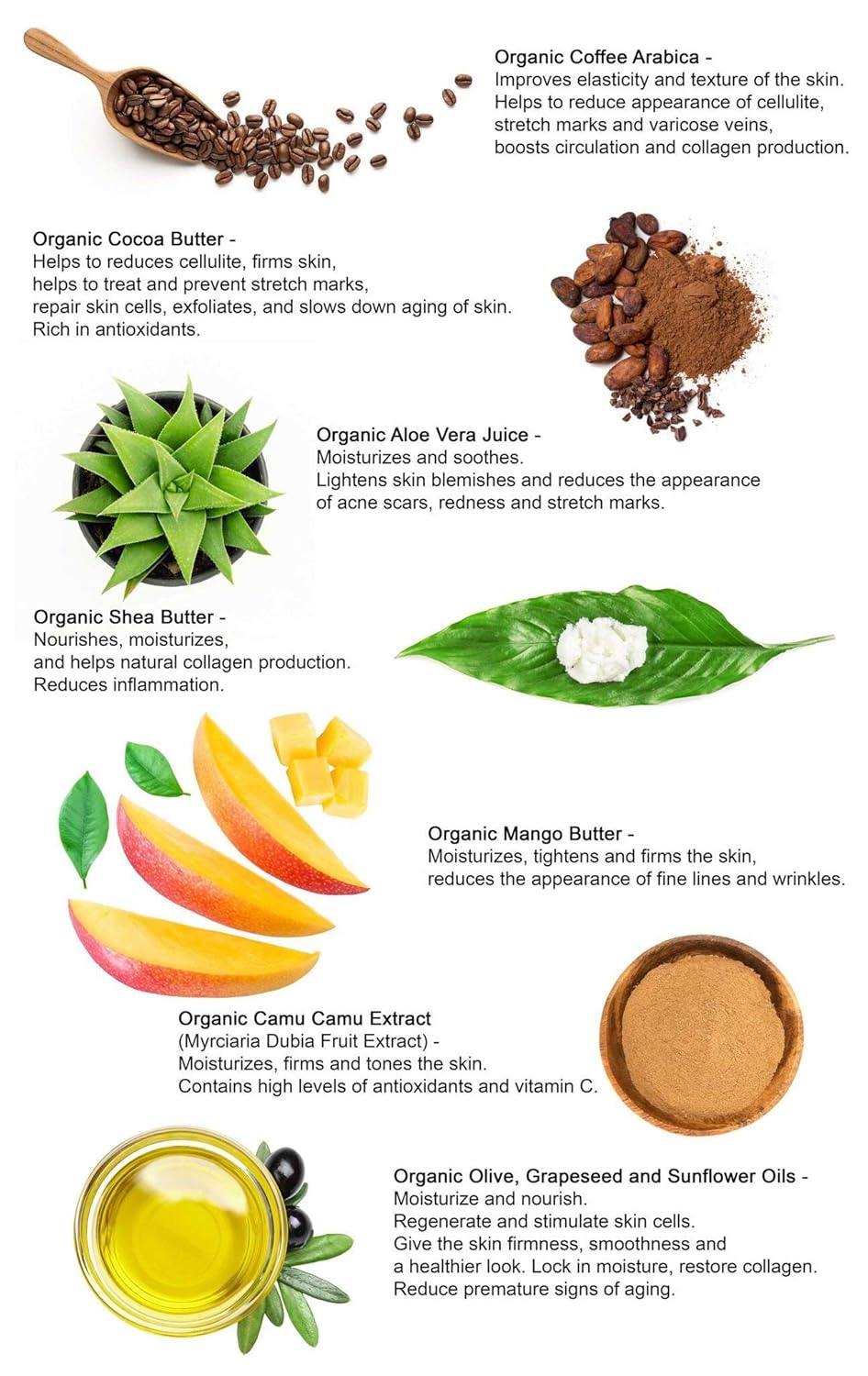 VeOrganics Organic Coffee and Chocolate Body Scrub 8 oz Hydrating Exfoliant for Skin - Image 7