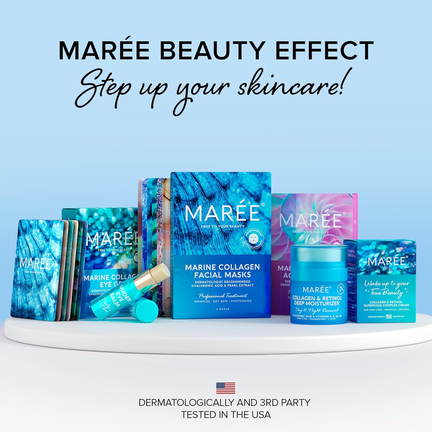 MAREE Eye Gels - Under Eye Patches for Puffy Eyes and Dark Circles with Natural Marine Collagen & Hyaluronic Acid - Anti-Aging Masks for Face to Soothe Puffiness - Image 9