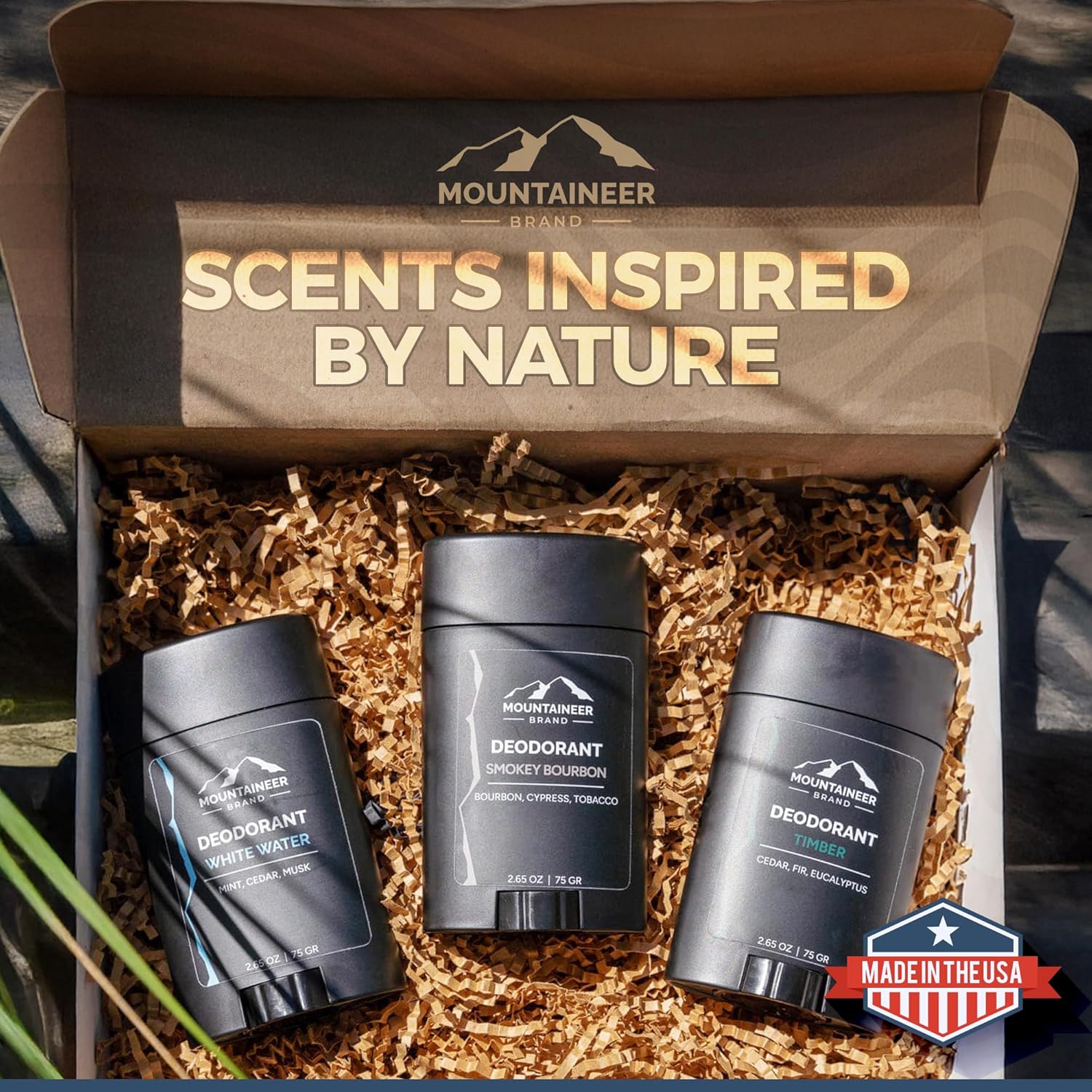 Mountaineer Brand Natural Aluminum-Free Deodorant Stick 2.5 oz Smokey Bourbon Scent - Image 3