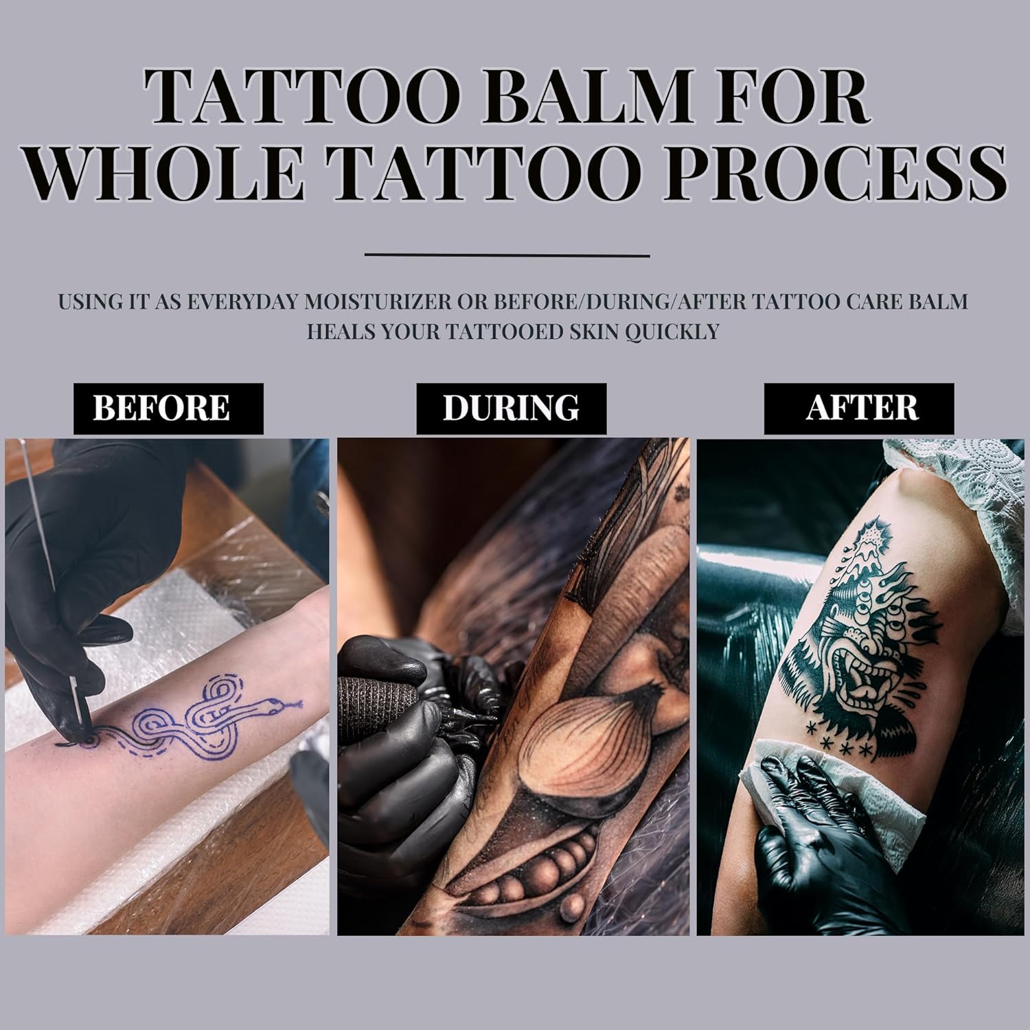 Natural Tattoo Aftercare Cream and Balm for New and Old Tattoos 4 oz - Image 6