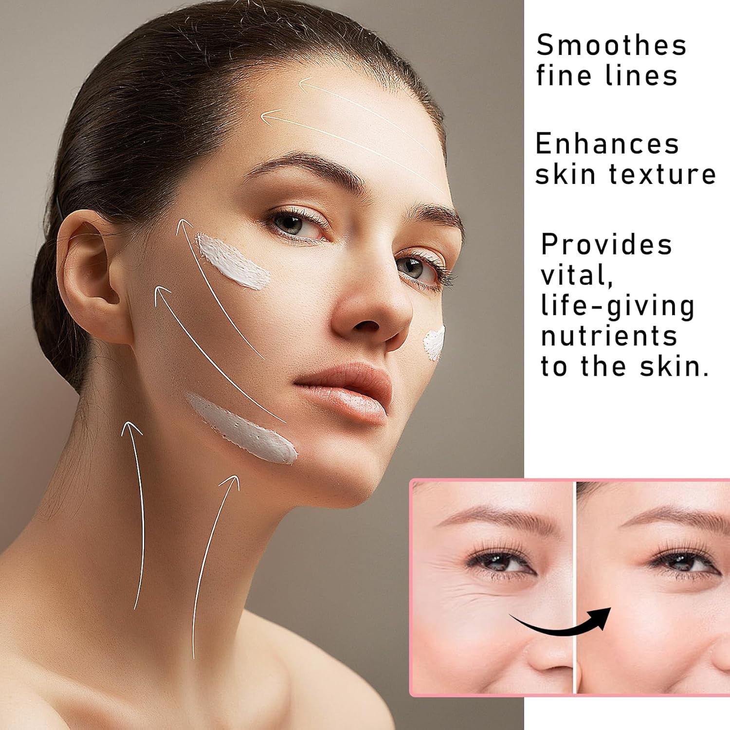 2PCS Retinol Face Moisturizer Cream,Hydrating Retinol Cream for Face with Hyaluronic Acid,Oil Control Long Lasting Moisturizing Day & Night Firming Collagen Facial Cream for Women & Men - Image 5