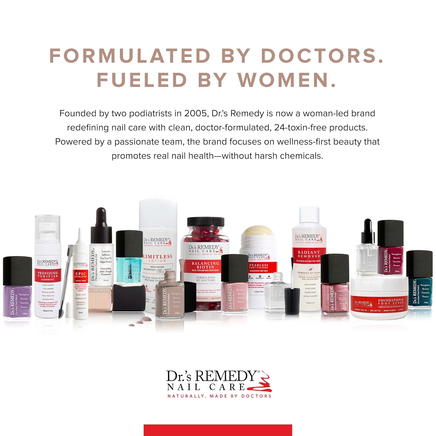 Dr's Remedy Enriched 0.5 oz Non-Toxic Organic Doctor Formulated HOPEFUL Hot Pink Nail Polish - Image 6