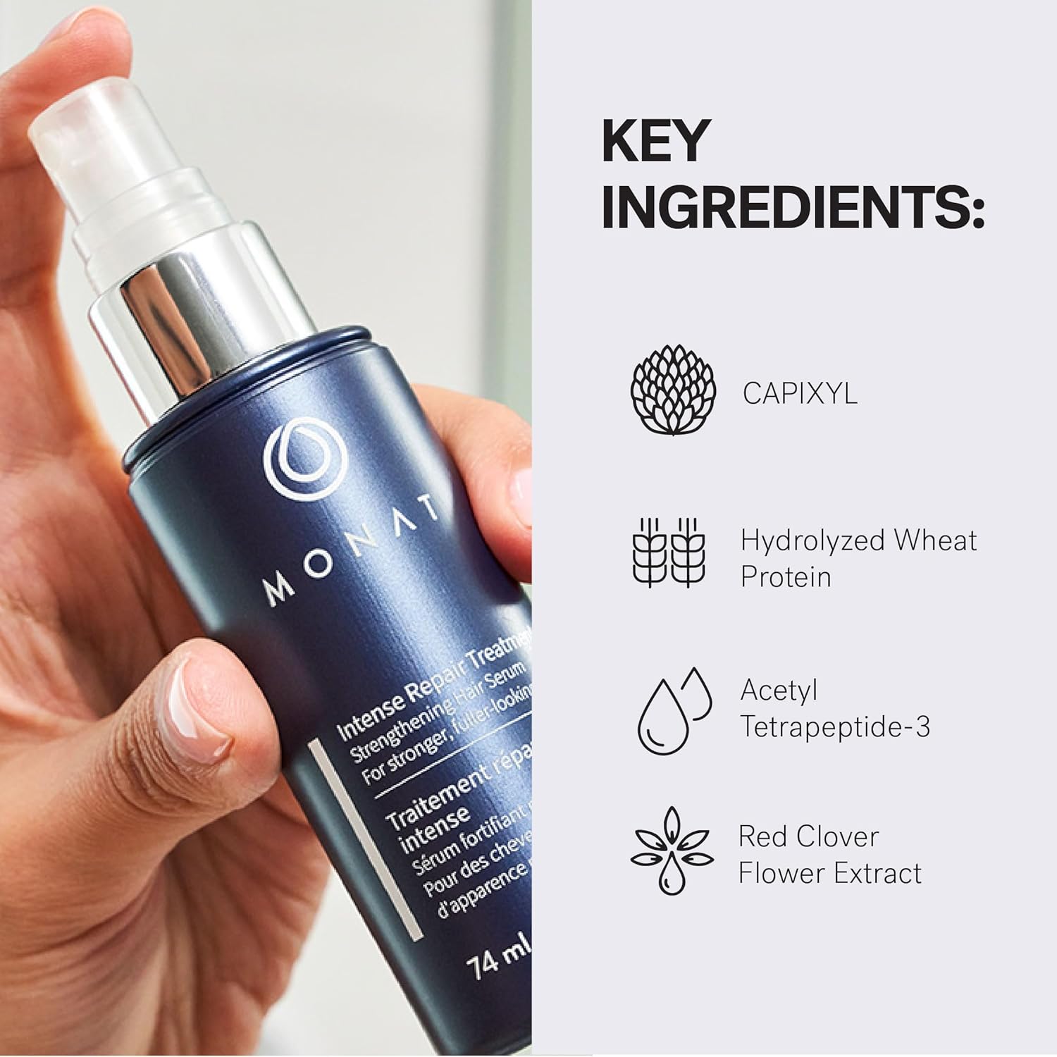 MONAT Intense Repair Treatment for Thinning Hair – Daily Leave-In Treatment Stimulates Hair Follicles & Promotes Fuller-Looking Hair, Safe for Colored & Chemically Treated Hair - Image 5