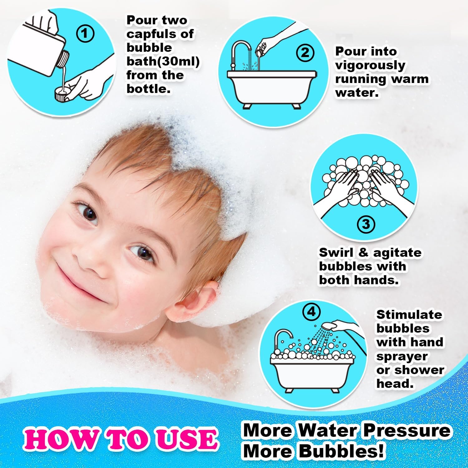 Gentle Baby Kids Body Wash Shampoo Bubble Bath 34.5 Fl.Oz Sensitive Skin Aloe Vera - Image 6