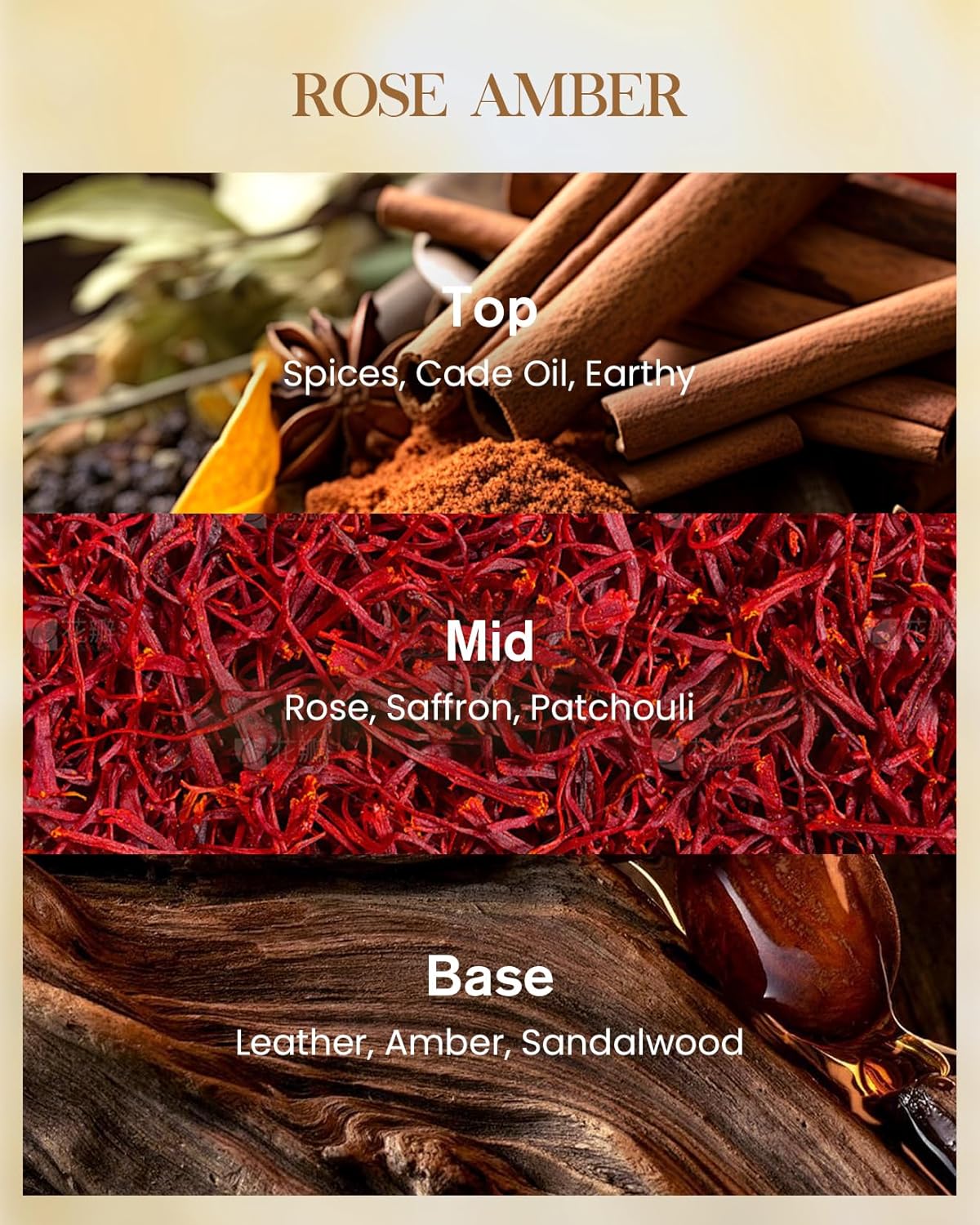 M&SENSE Extra Large Candle Rose Amber Scented, 3-Wick 35oz 150H Long Lasting, Natural Soy Wax Aromatherapy Candle for Stress Relief, Home Fragrance Housewarming Gifts Candle for Home Decor - Image 2