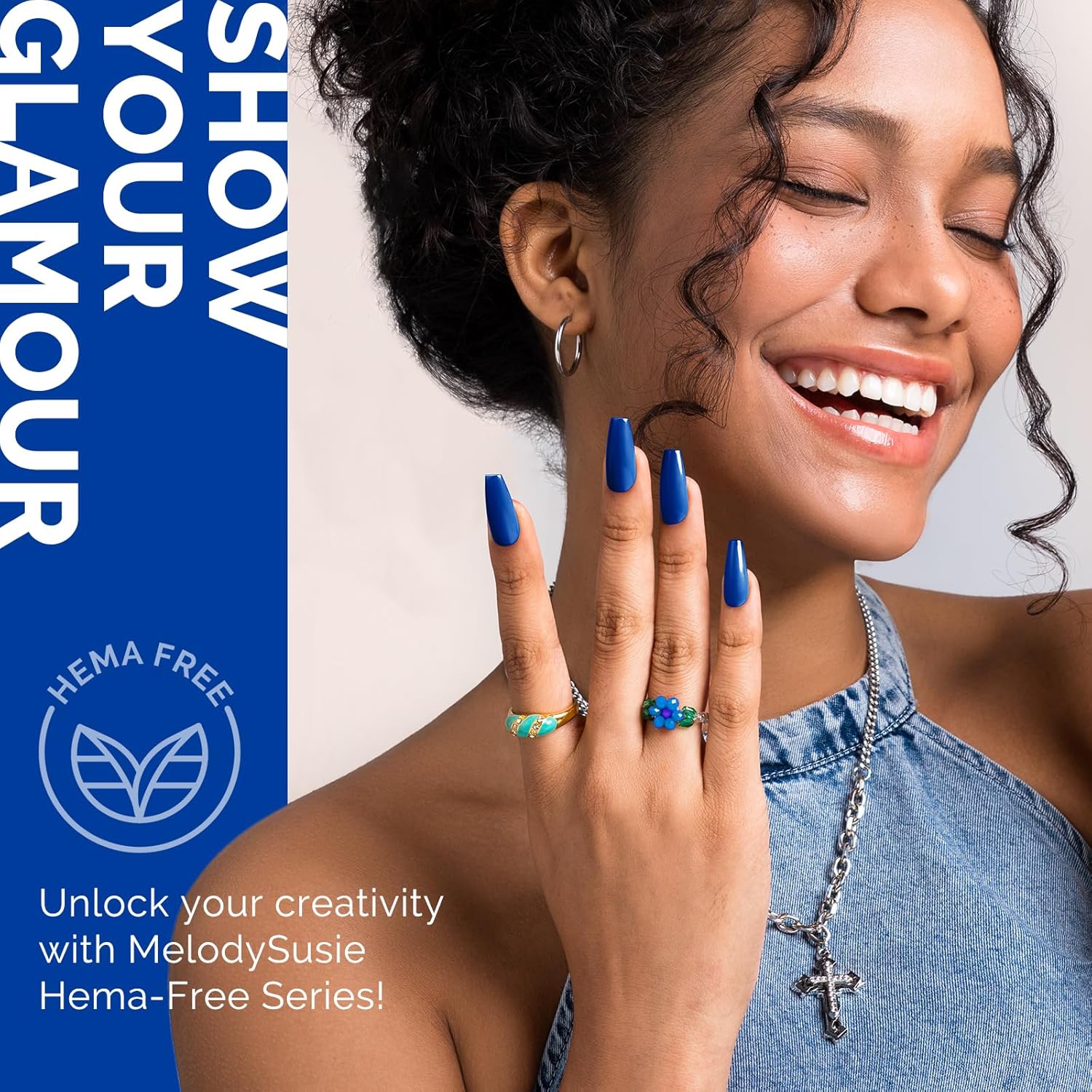 MelodySusie Thick Royal Blue Hema Free Gel Nail Polish 0.5 Fl Oz - Image 4