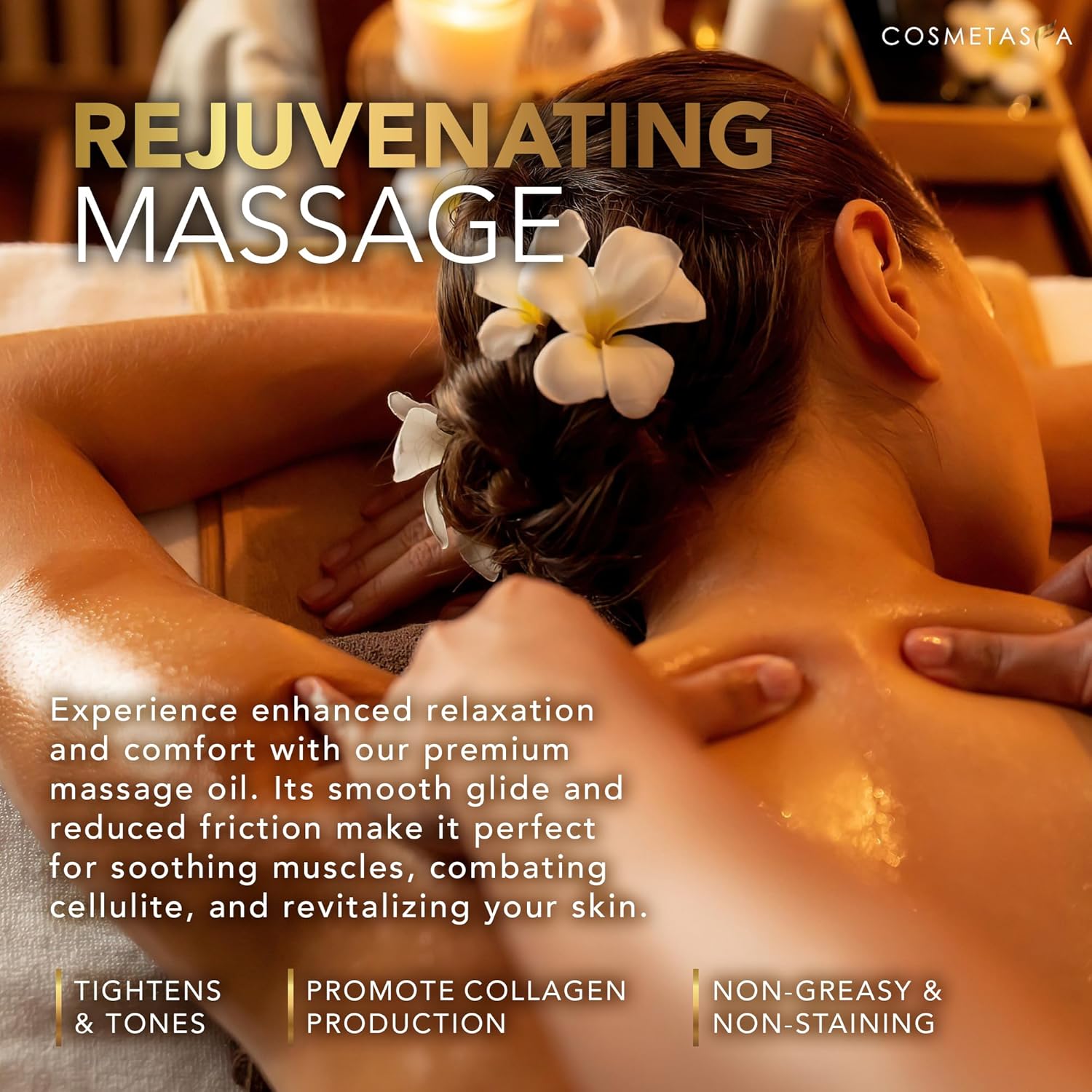 Collagen Stem Cell Cellulite Massage Oil 8.8 oz Natural Moisturizing Formula - Image 6