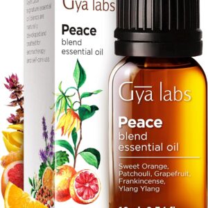 Gya Labs Peace Essential Oil Blend for Diffuser, Aromatherapy, Candle Making & DIY - Ingredients of Frankincense, Grapefruit & Patchouli (0.34 Fl Oz)