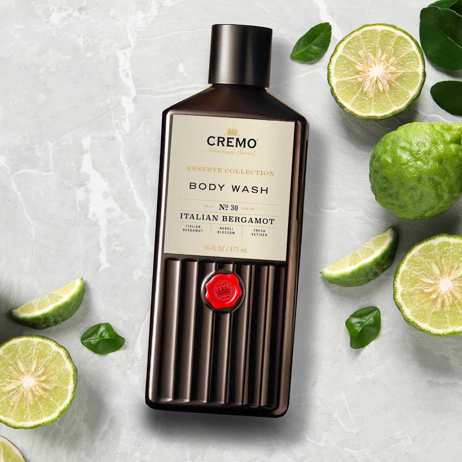 Cremo Men's Italian Bergamot Palo Santo Body Wash Bundle 2 x 16 Fl Oz - Image 4