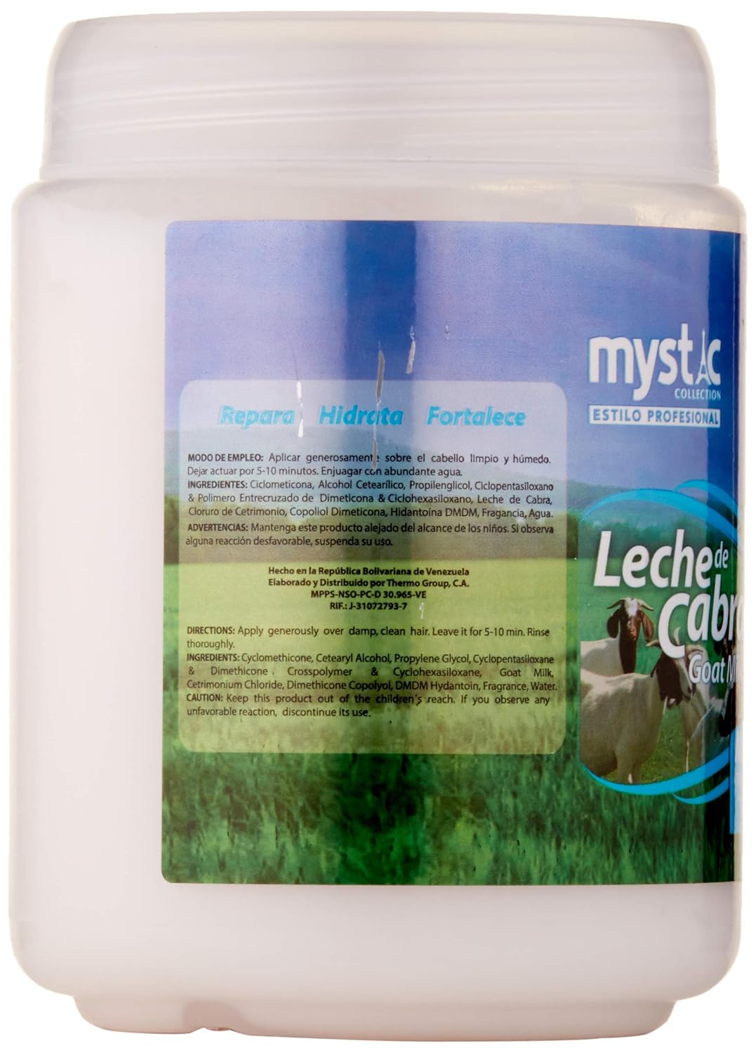 Goat Milk Deep Conditioning Mask for Dry, Damaged Hair - 35oz Repair System - Image 2
