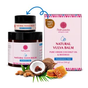 Vulva Balm | Fragrance-Free & Hormone-Free Vulva Care Balm| Relieves Feminine Dryness, Itching & Irritation due to Menopause | USA Based Seller | Vaginal Moisturizer for Women - 3.53 oz