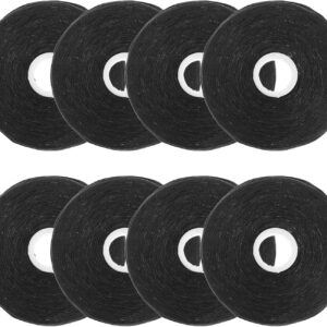 8 Pack 50M Bamboo Charcoal Dental Flosser Built-in Spool Wire Toothpick Flosser Dental Floss Replacement Core Mint Flavor Charcoal Floss Picks(Black)