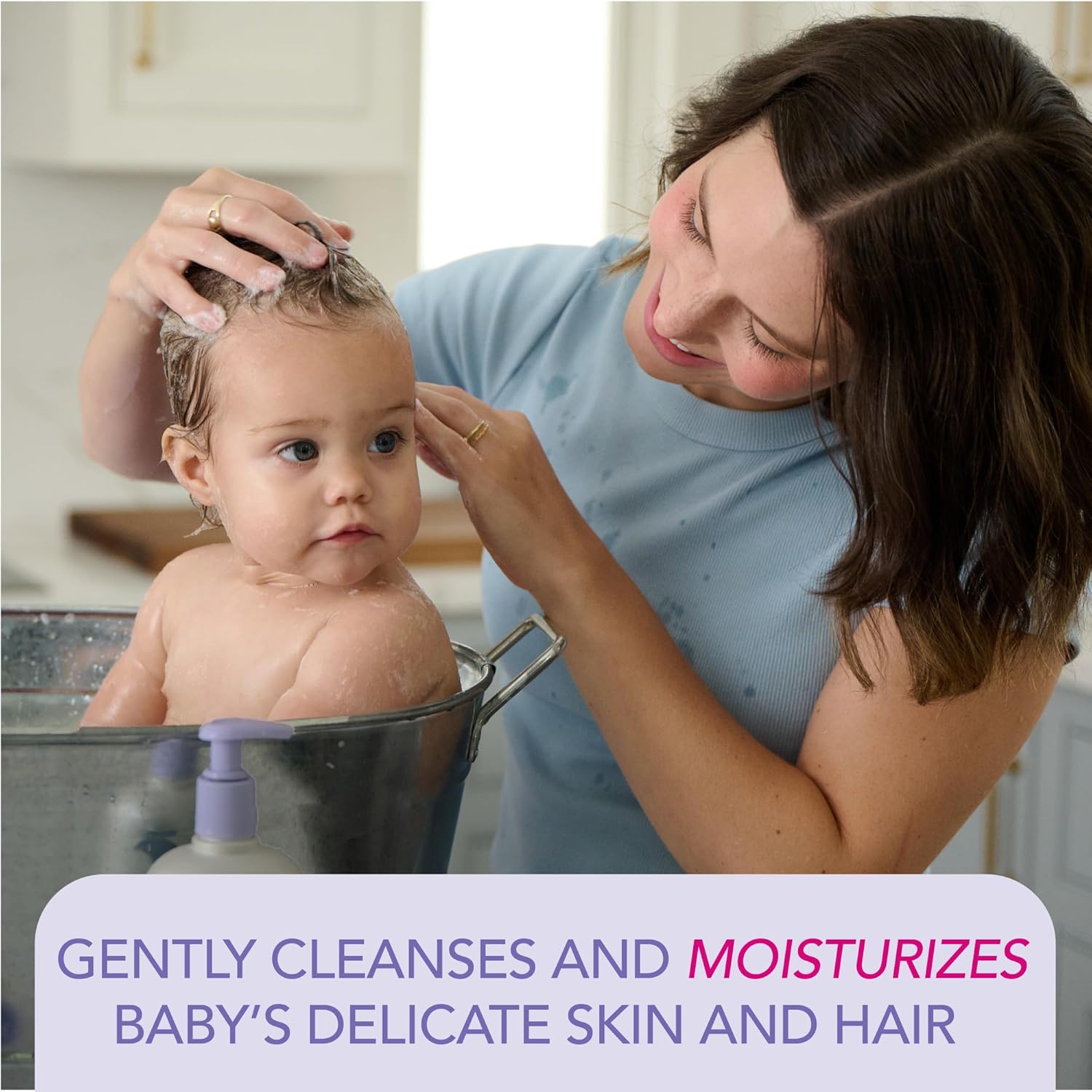 Jergens Baby Calming Tear-Free Foaming Head to Toe Wash 18 Fl Oz - Image 3