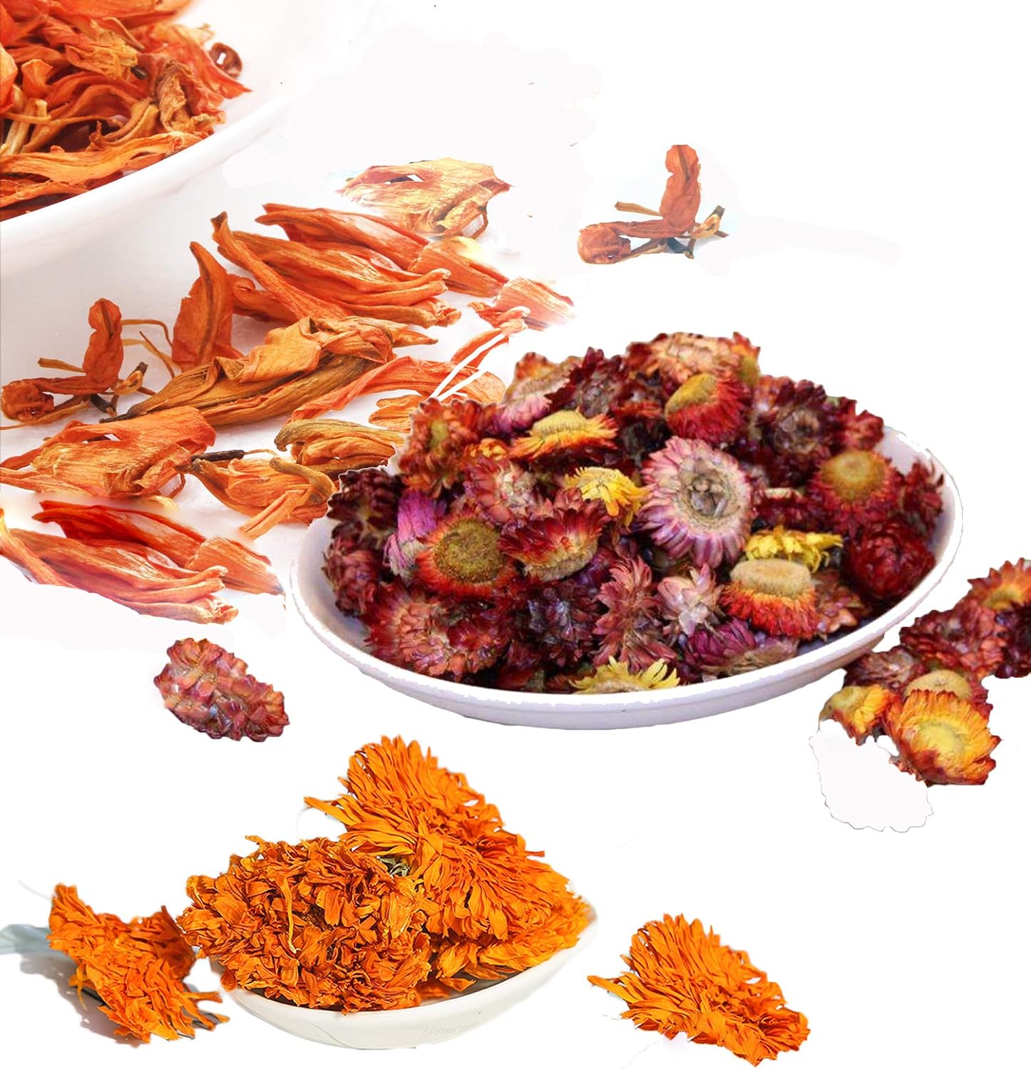 Dried Flowers- Edible Herbs Bulk of Lavender Buds, Rosebud, Jasmine, Chamomile, for Bath Bomb, Candle, Soap Making Kit - Image 6