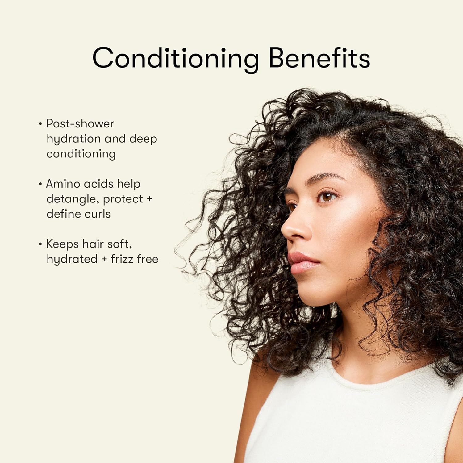 Vegan Leave-In Conditioner, for Deep Moisture, Detangling, Frizz Control, Weightless Shine, and All Hair Types + Textures, 8 fl oz - Image 4