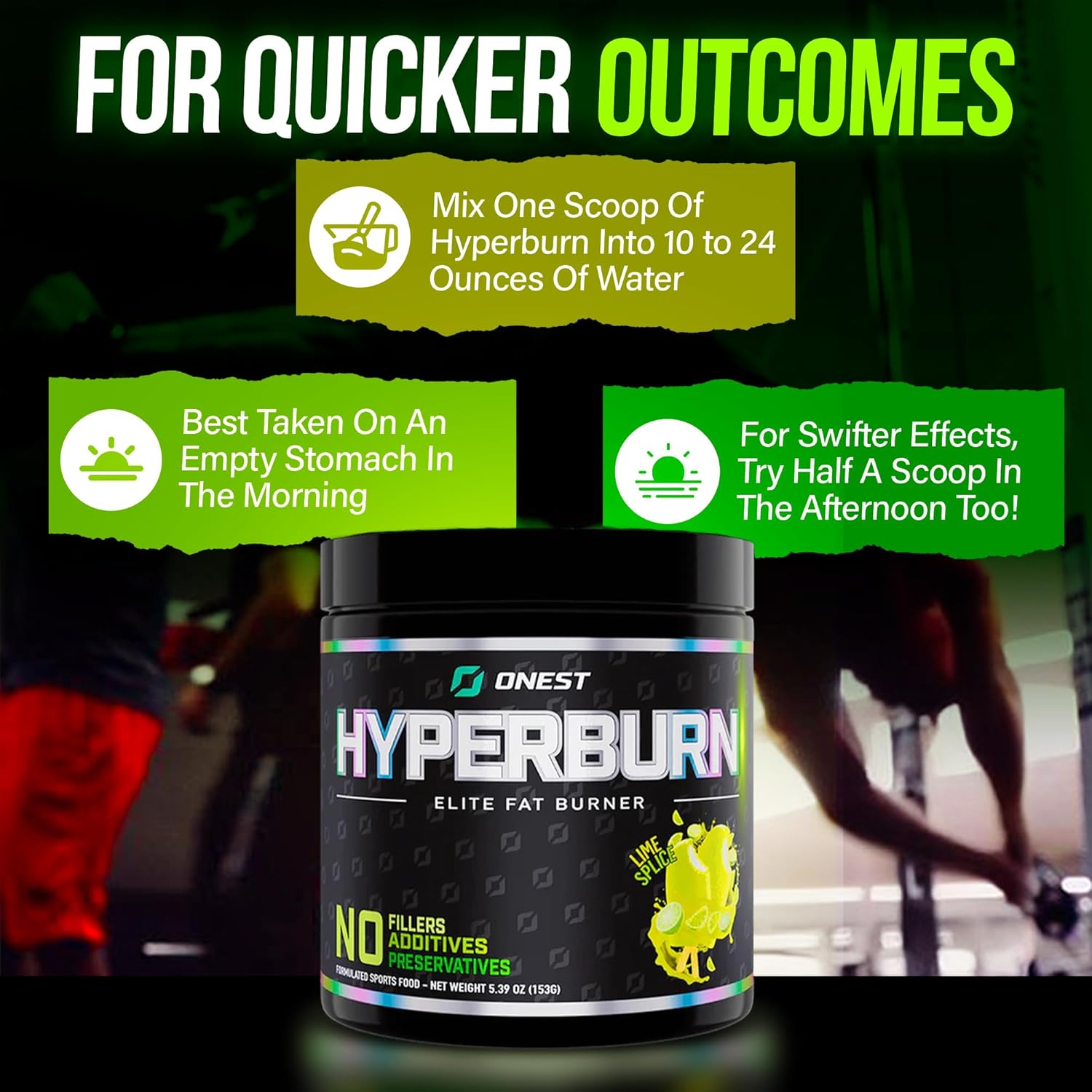 ONEST Hyperburn Thermogenic Powder – 153g (30 Servings) Enhanced Energy Boost & Performance Support Supplement, Sports Nutrition Powder - Image 5