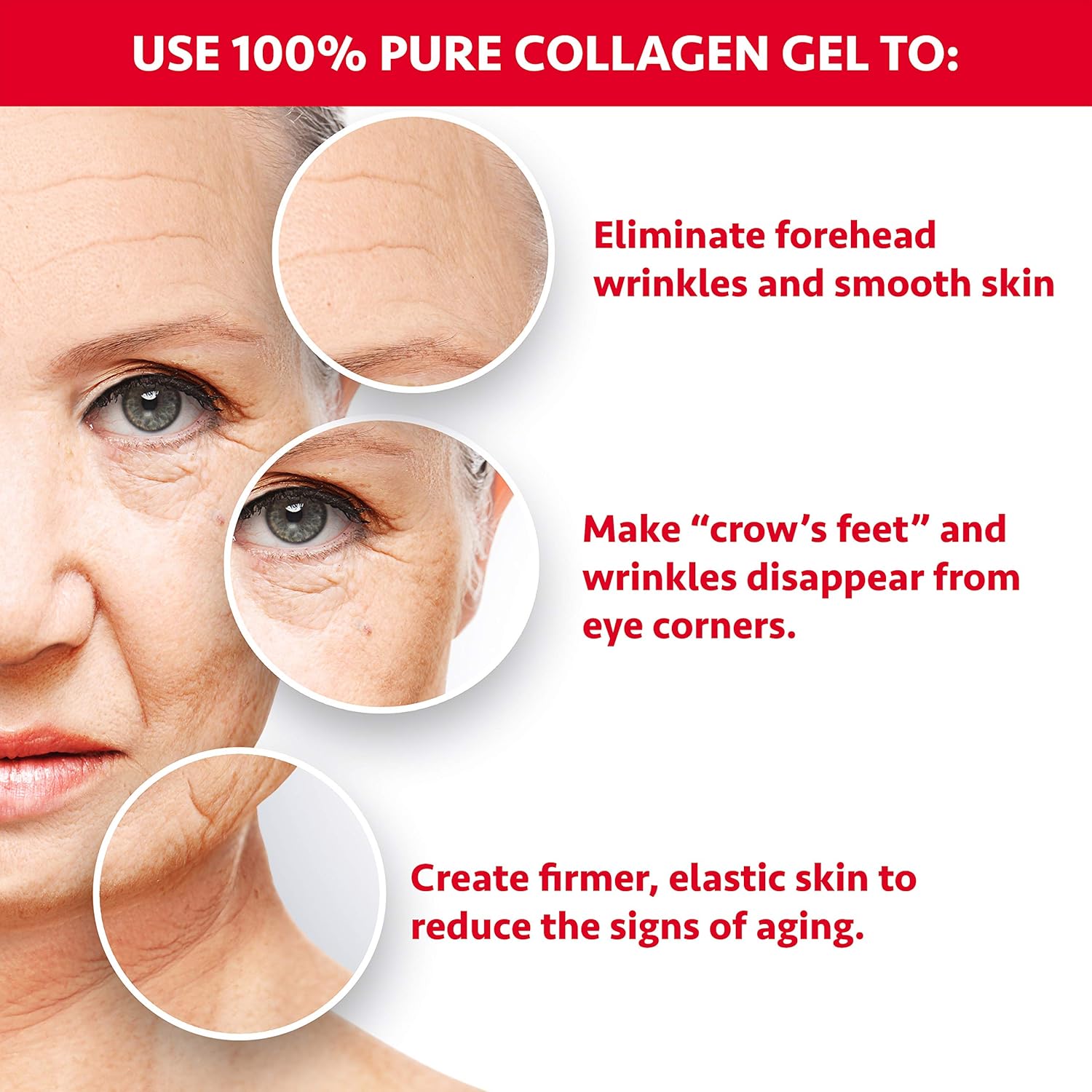 Natural Facial Collagen Gel (118 ml) - Organic Face Mask Beauty Care for Women - Hydrating and Moisturizing Pure Dermal Collagen for Dry Or Rough Skin - Get Healthier Younger Looking Skin (1 PACK) - Image 4
