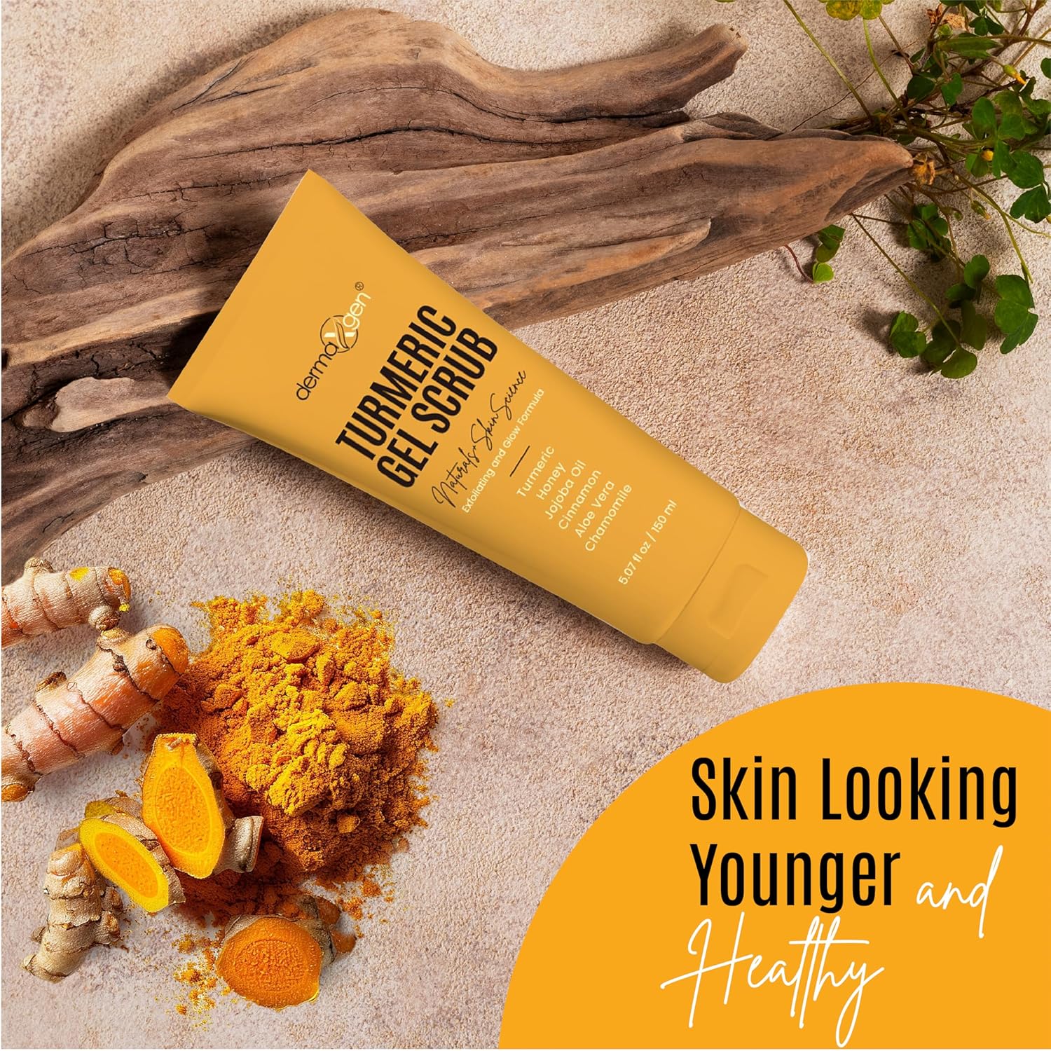 Turmeric Gel Scrub โ Exfoliate, Brighten, and Refresh Your Skin with Turmeric. Achieve a Smooth, Radiant Complexion by Removing Dead Skin Cells and Impurities for a Natural Glow - Image 8