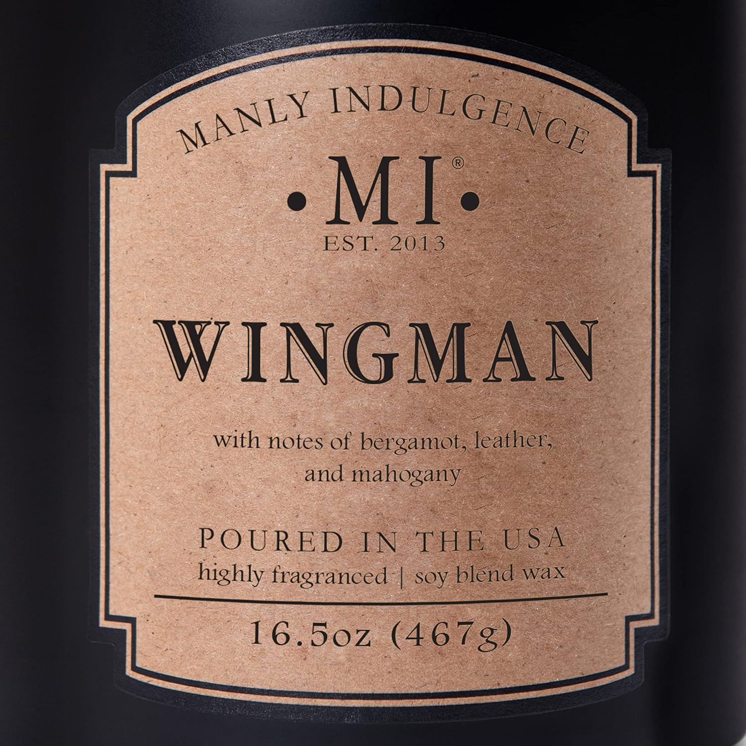 Manly Indulgence Wingman 2 Wick Soy Wax Candle, 16.5 oz, 60 Hour Burn - Image 7