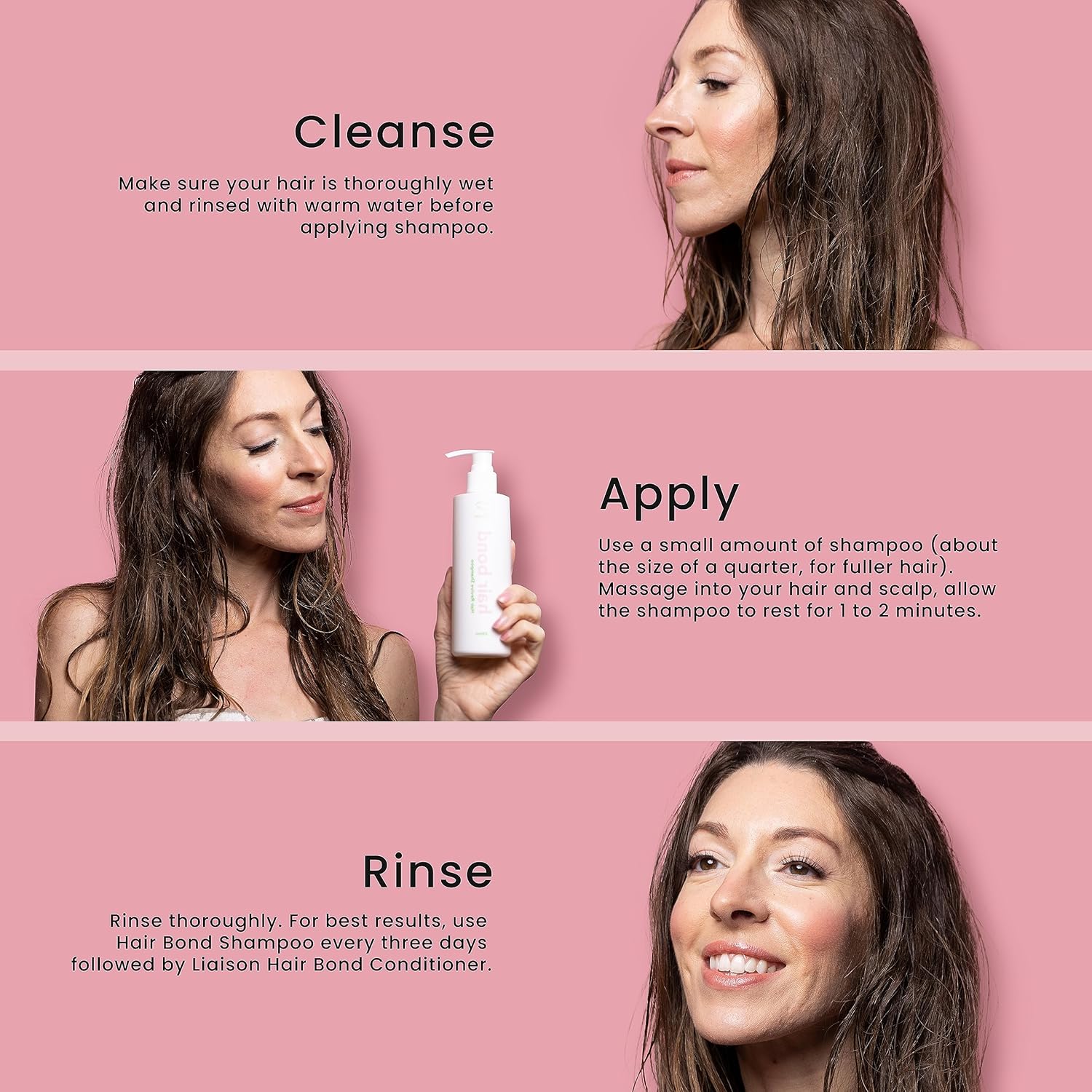Liaison Hair Bond Strengthening Shampoo for Women 12 oz Sea Buckthorn Olive Peppermint Oil - Image 3