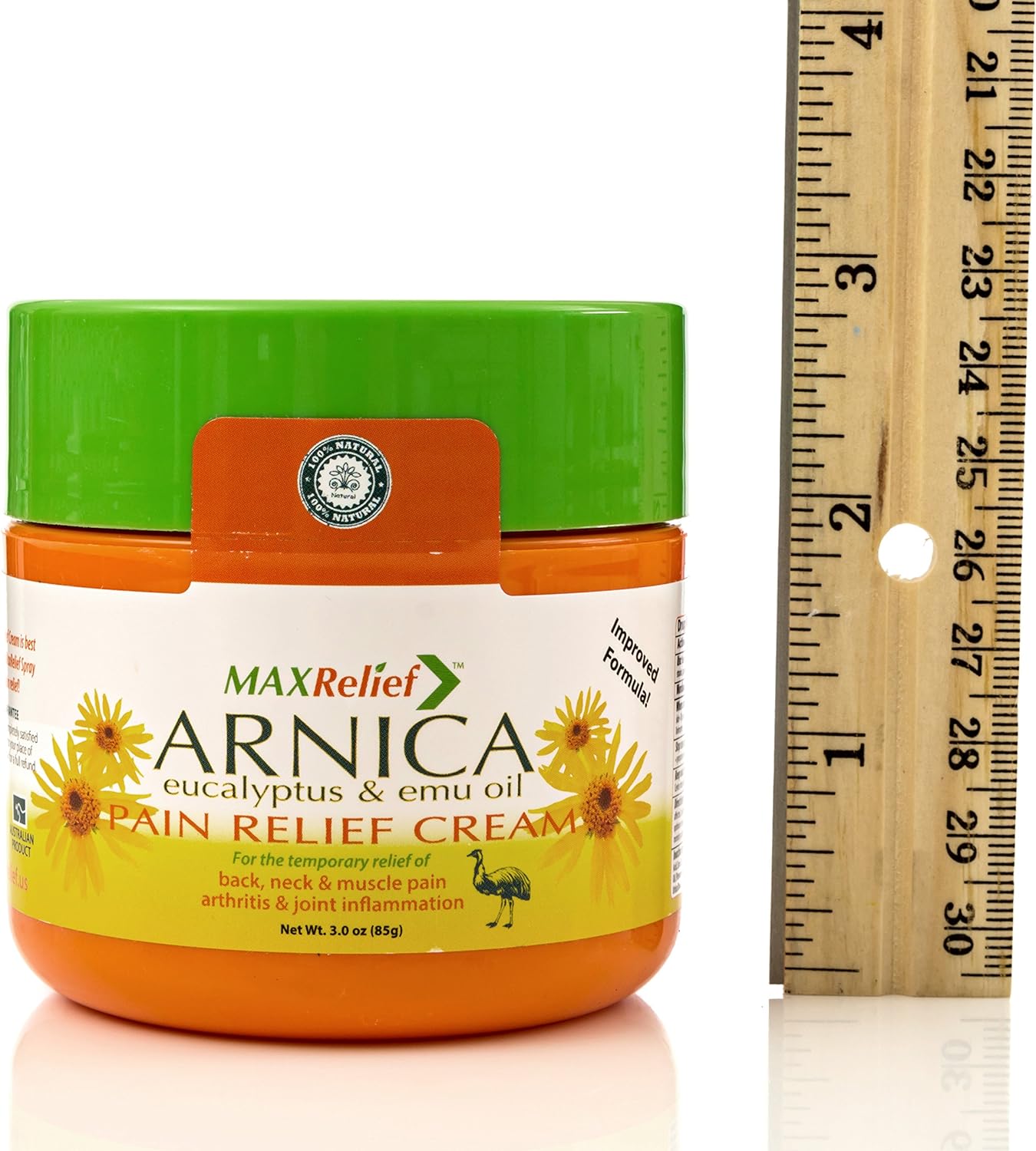 MaxRelief Arnica Montana Pain Cream - Advanced Formula for Deep Relief - Soothe Knee, Joint & Muscle Pain - Reduce Swelling, Joint Inflammation Fibromyalgia & Plantar Fasciitis Relief - Emu Oil 3.5 oz - Image 2