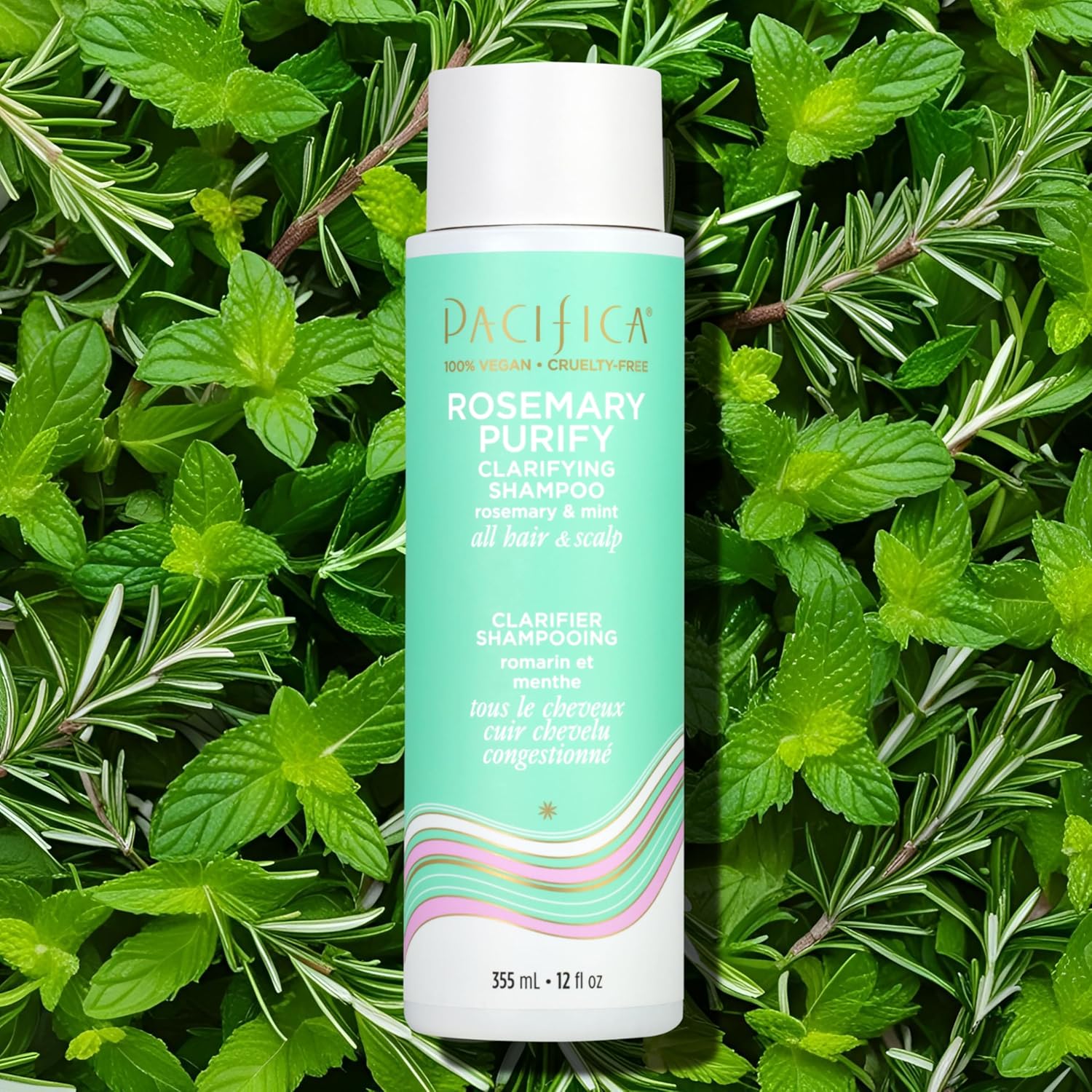Pacifica Clarifying Shampoo – Rosemary Purify Invigorating Shampoo w/Soothing Mint for Detoxing Hair & Scalp Build-Up, Sulfate & Silicone Free - Vegan & Cruelty-Free Dermatologist Tested - Image 10