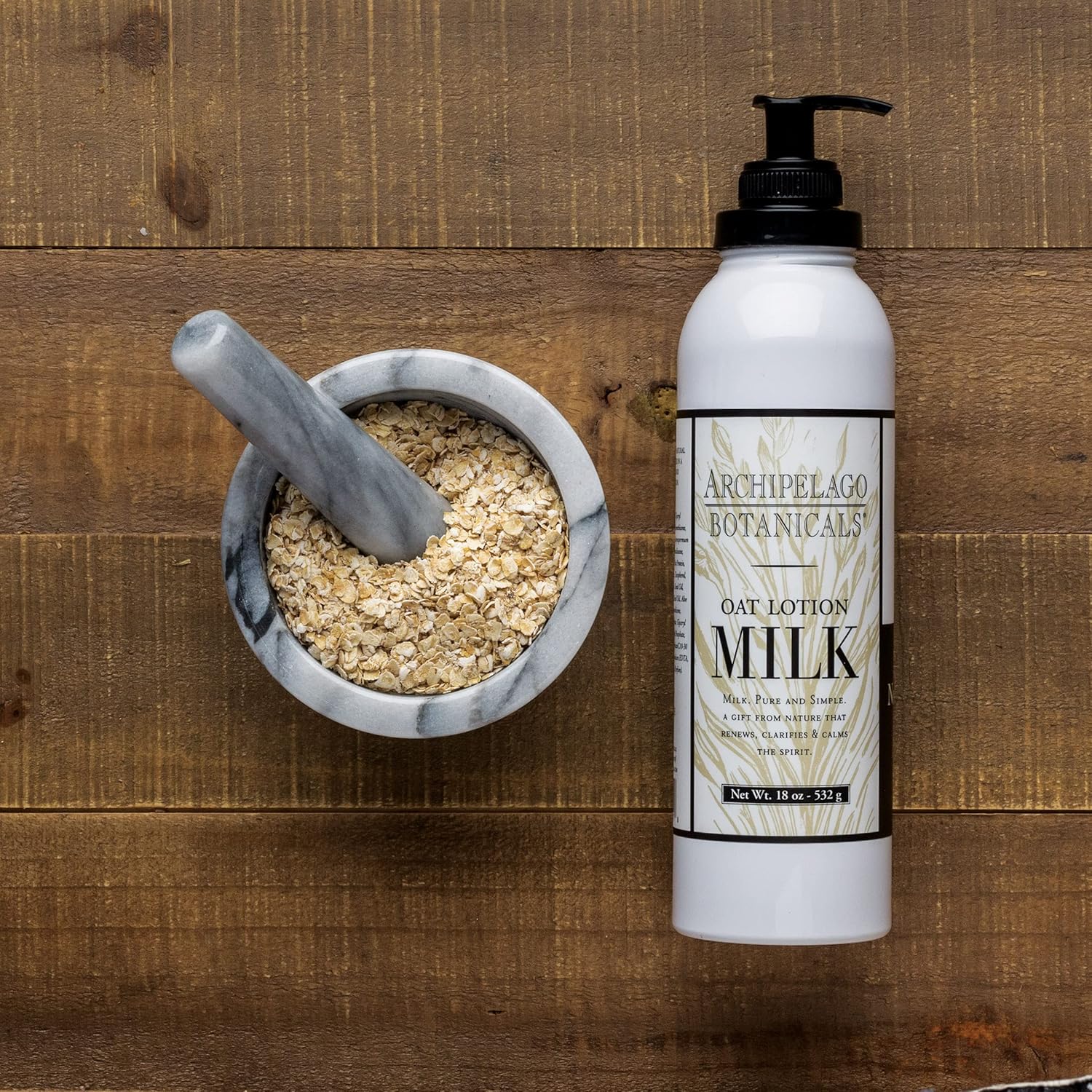 Archipelago Botanicals Oat Milk 18 oz Daily Moisturizer Lotion for Dry Skin Paraben-Free - Image 4