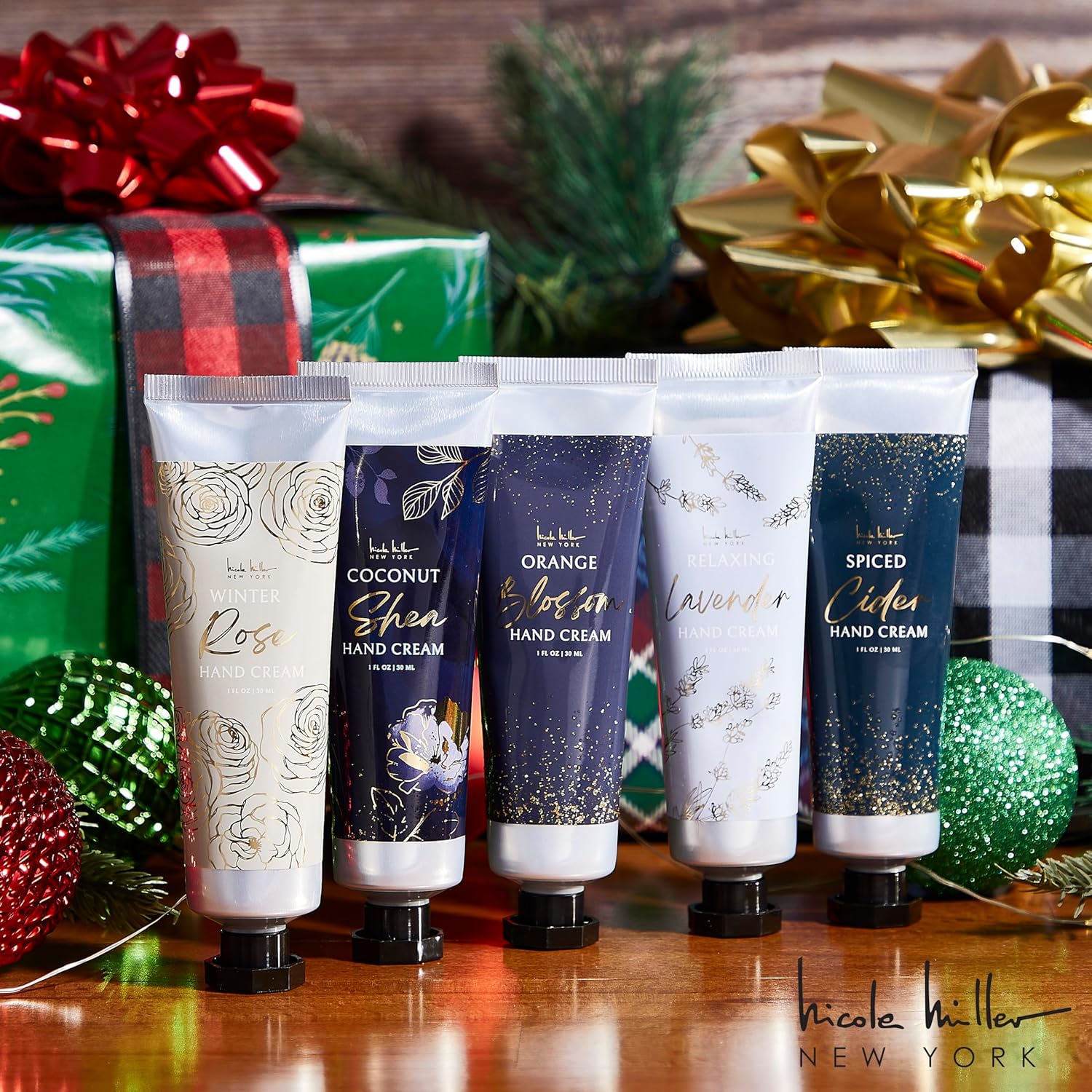 Nicole Miller New York 10-Piece Ultra Hydrating Floral Hand Cream Set 30ml - Image 4