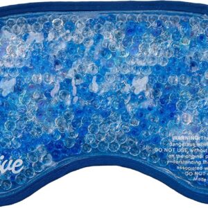 Thrive Hot & Cold Gel Eye Mask - FSA HSA Approved Reusable Gel Bead Ice Face Mask - Warm & Cold Compress for Migraines, Pain Relief, and Puffy Eyes