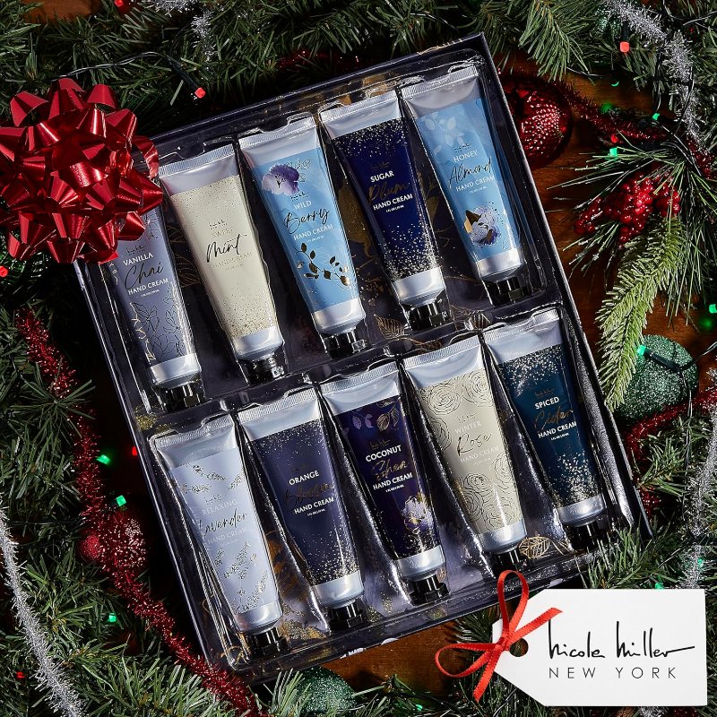 Nicole Miller New York 10-Piece Ultra Hydrating Floral Hand Cream Set 30ml - Image 2