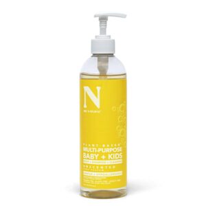 Dr. Natural Gentle Unscented Baby & Kids Multi-Purpose Soap Body Wash Shampoo 16 oz