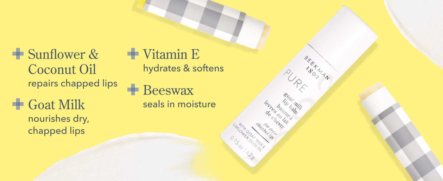 Beekman 1802 Pure Lip Balm Clean Ingredients