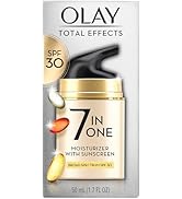 Olay Facial Moisturizing Lotion SPF 30 Total Effects for Dry Skin, 7 Benefits including Minimize ...