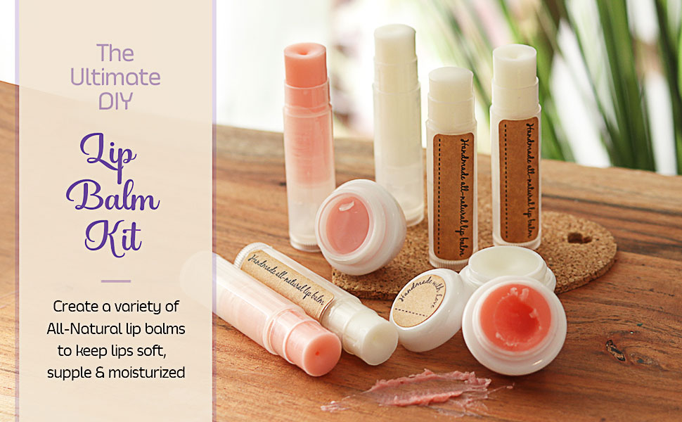 lip balm making kit supplies for adults girls kids beeswax diy shea butter natural balms set kits