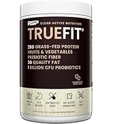 TrueFit Gut Healthy Protein Powder, Grass-Fed Whey Meal Replacement Shake with Prebiotics, Probio...