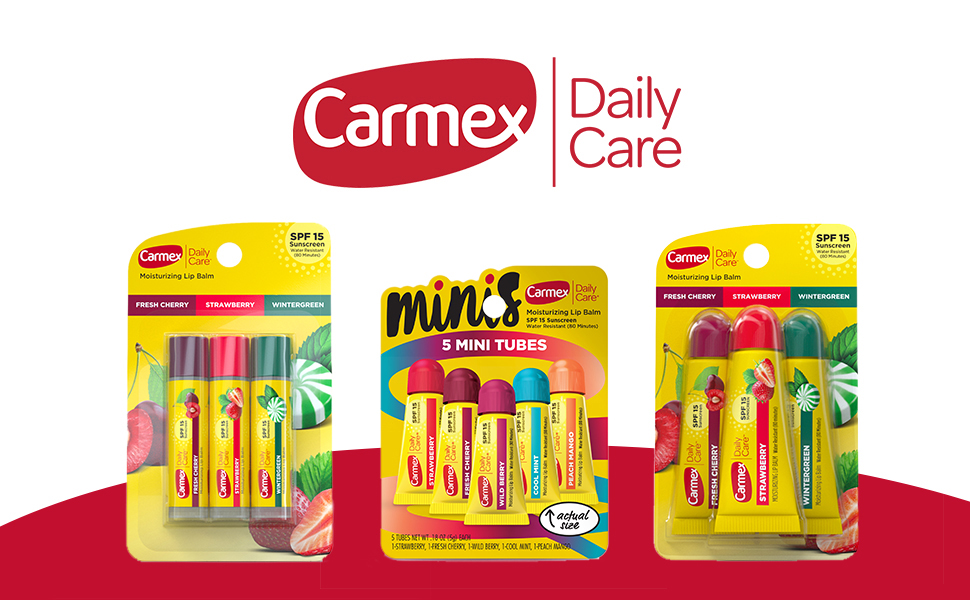 carmex daily care minis variety pack