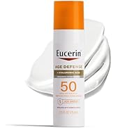 Eucerin Sun Age Defense SPF 50 Face Sunscreen with Hyaluronic Acid | Hypoallergenic | Non-Comedog...