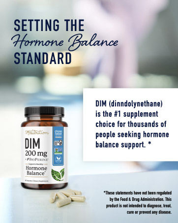DIM 200 mg BioPerine for Hormone Balance Support