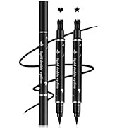 XINGXYUEL 2PCS Double-headed Eyeliner Stamp Pencil Black Liquid Winged Eyeliner Stamp Pen Waterpr...