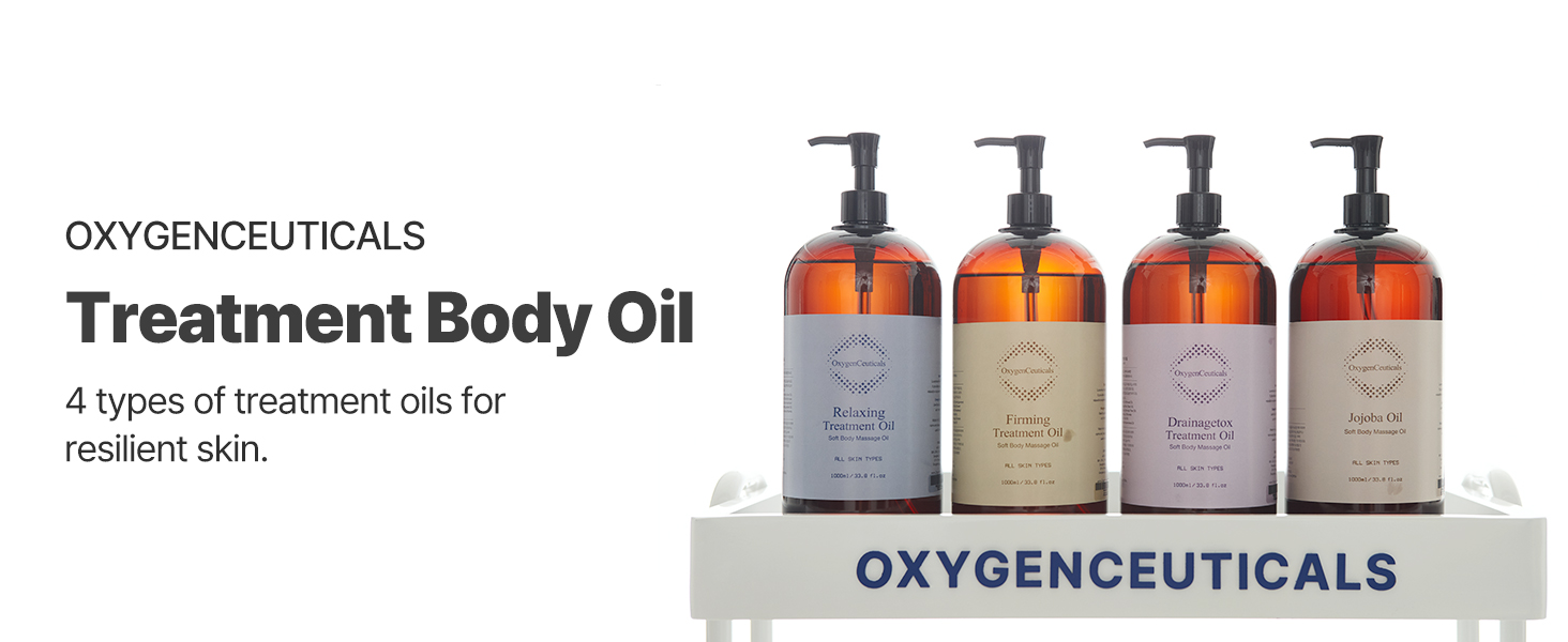 Four types of treatment oils for resilient skin