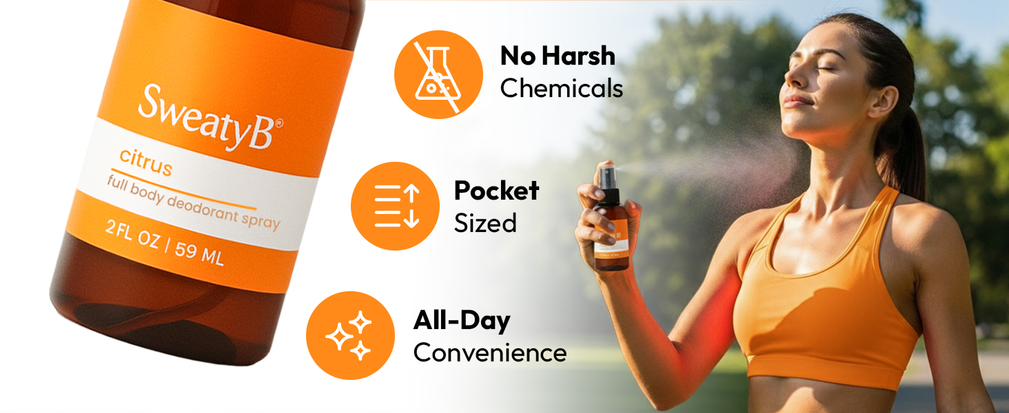No harsh chemicals, Pocket Sized, All day convenienvce
