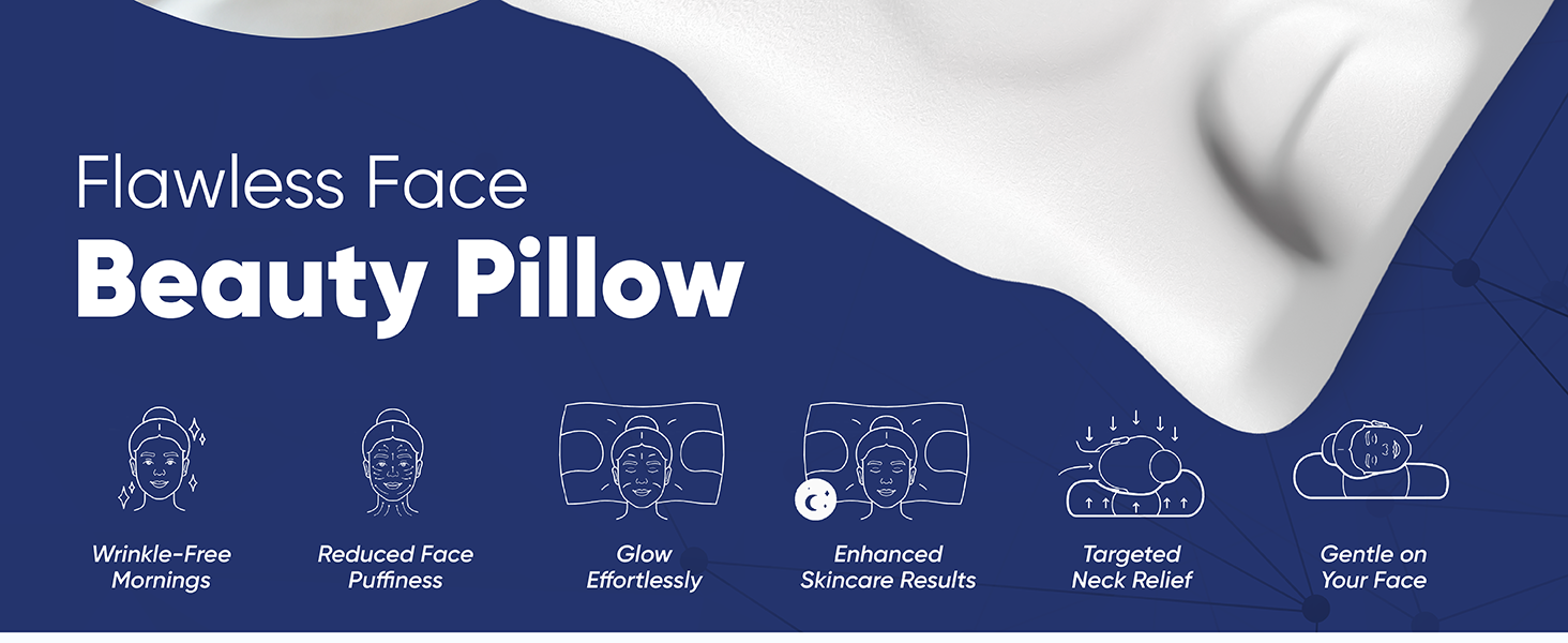 contour pillow for sleeping, ergonomic pillow for neck and shoulder pain