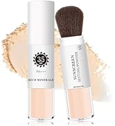 XINGXYUEL Mineral Sunscreen Setting Powder SPF 35 Mineral Brush Powder Sunscreen for Face Oil Con...