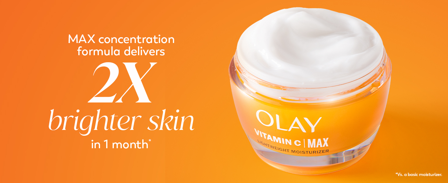 Max concentration formula delivers 2X brighter skin in 1 month